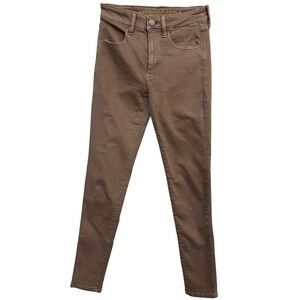 American Eagle Outfitters Women's Super Stretch Pink Skinny Jeans Size 2